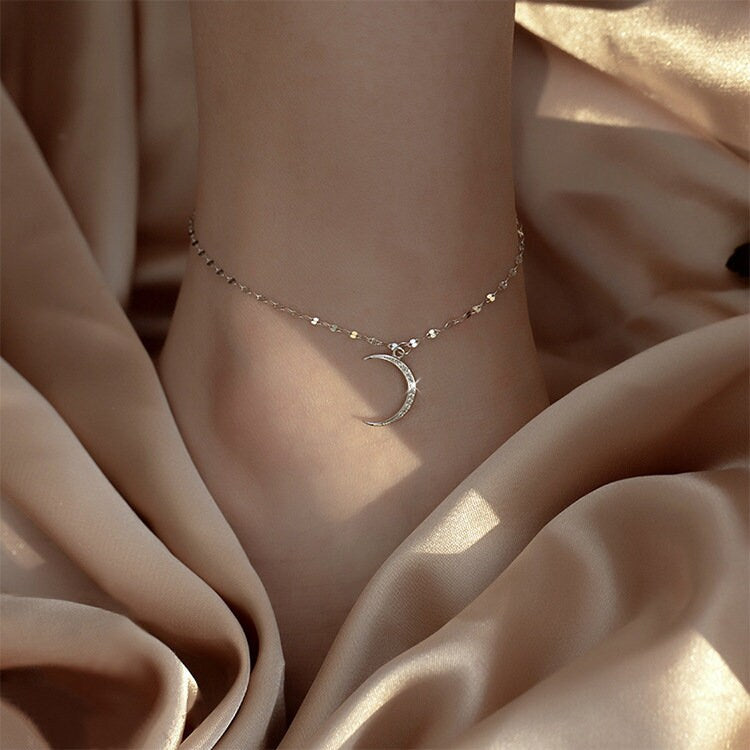 sterling silver anklet, silver anklets, anklets