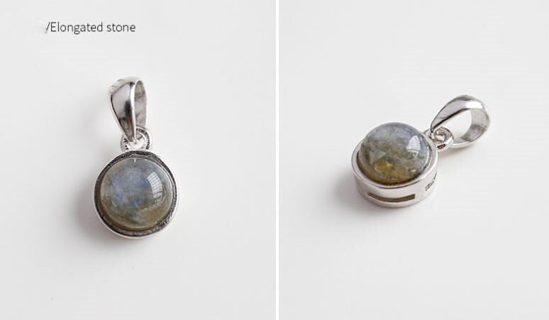 Sterling Silver Gemstone Pendant, Birthstone Pendant/Charm, Onyx Pendant/Charm, Tiger Eye Pendant, Gemstone Necklace, Birthday Gift, GN49